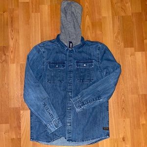 Jeans hooded jacket